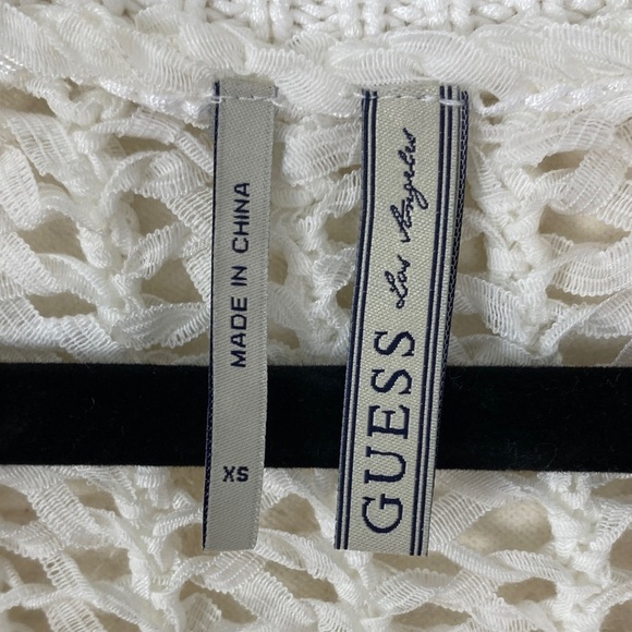 Guess Open-Knit Sweater White Size XS - Picture 2 of 9